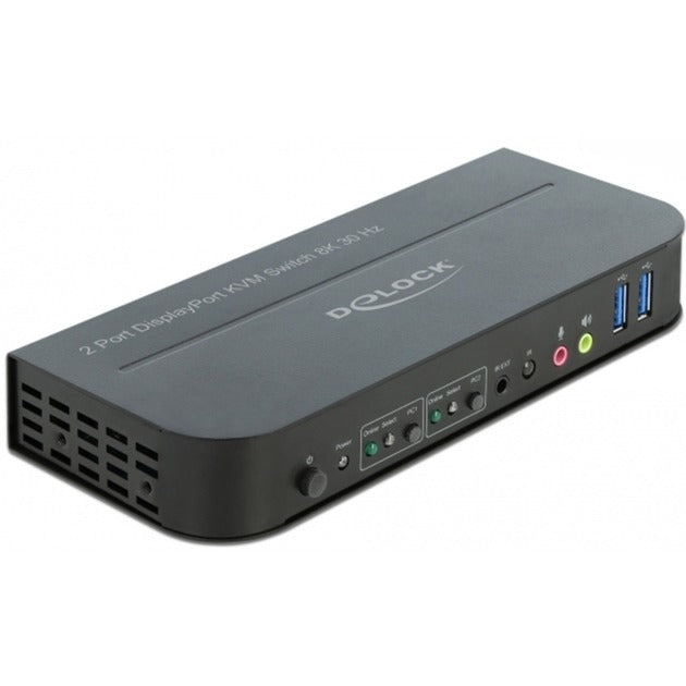 Delock switch kvm displayport 1.4 8k 30hz con USB 3.0 e switch kvm audio