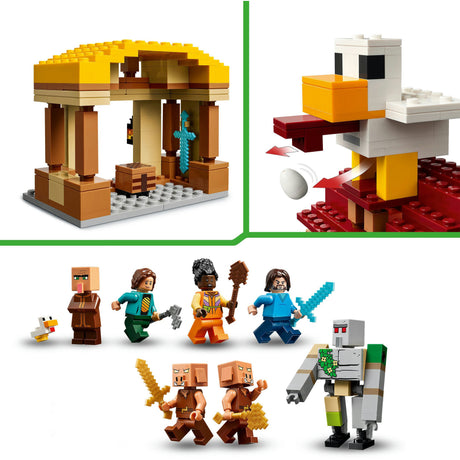 Lego Minecraft l'attacco del pallone spettrale al villaggio - 21273