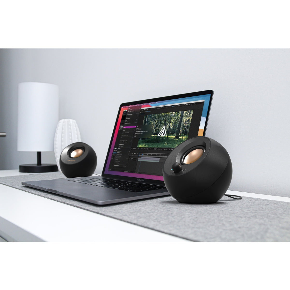 Altoparlante per PC Creative Pebble V3 (nero, Bluetooth, USB-C, AUX)