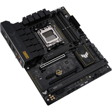 Scheda madre Asus Tuf Gaming B650-Plus WiFi Socket AM5 (nero arancione chiaro, RAID, 2,5 GB-LAN, Wi-Fi 6, BT 5.2, audio, ATX)