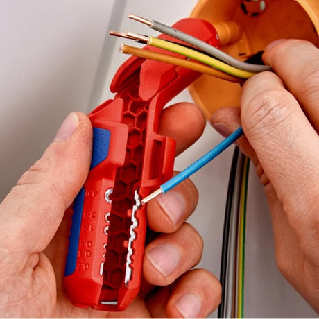 Attrezzo di smontaggio universale Knipex - ergostrip sinistro - rosso