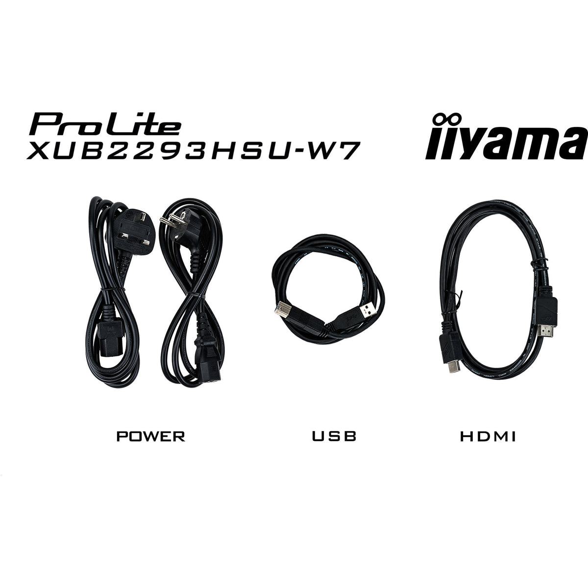 Monitor Iiyama prolite xub2293hsu-w7 21,5 (bianco (opaco), HDMI, porta display, 2x USB-A)