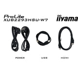 Monitor Iiyama prolite xub2293hsu-w7 21,5 (bianco (opaco), HDMI, porta display, 2x USB-A)