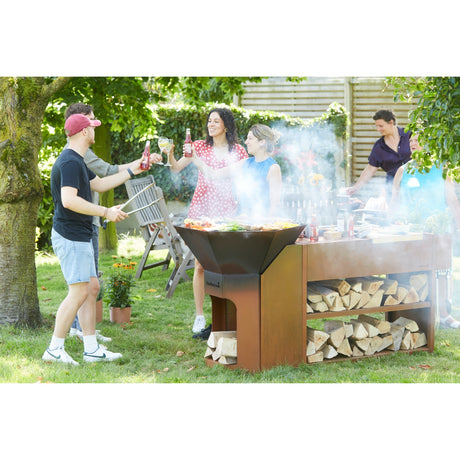 Barbecook Nestor Buddy tavolo in acciaio corten