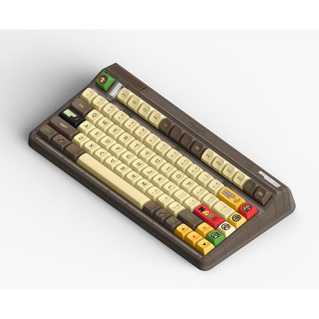 Tastiera meccanica wireless Iqunix og80 happy ape (nera, layout americano (qwerty), iqunix moonstone, 80% (tkl), LED rgb, sostituibile a caldo, pbt, 2,4 ghz | bluetooth 5.1 | usb-c)