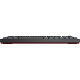 Tastiera meccanica Montech mkey dark tkl rgb (nera, layout us (qwerty), gateron g pro giallo, 80% (tkl), sostituibile a caldo, rgb, pbt)