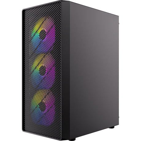 Custodia midi tower Antec ax26 rgb elite (nera | 3x usb-a | vetro temperato)