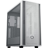 Custodia midi tower Cooler master masterbox 600 lite (bianco | 2x USB-A | 1x USB-C | RGB | vetro temperato)