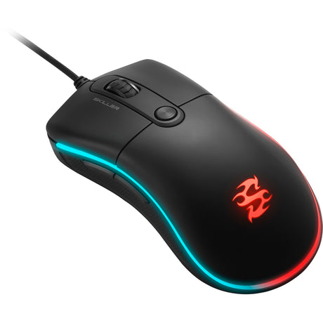 Mouse da gioco ottico Sharkoon skiller sgm2 (nero, 400 - 6400 dpi, LED rgb)