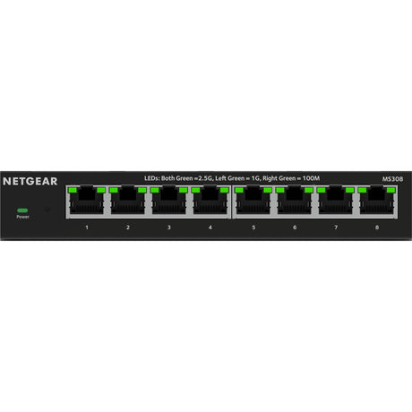 Switch non gestito Ethernet multi-gigabit Netgear a 8 porte 2,5G (nero, non gestito)