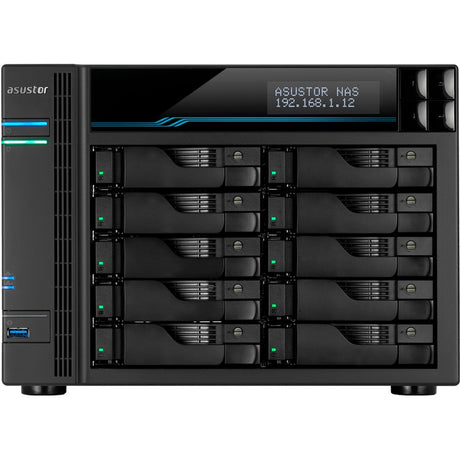 Asustor lockerstor 10 pro as7110t nas (nero)