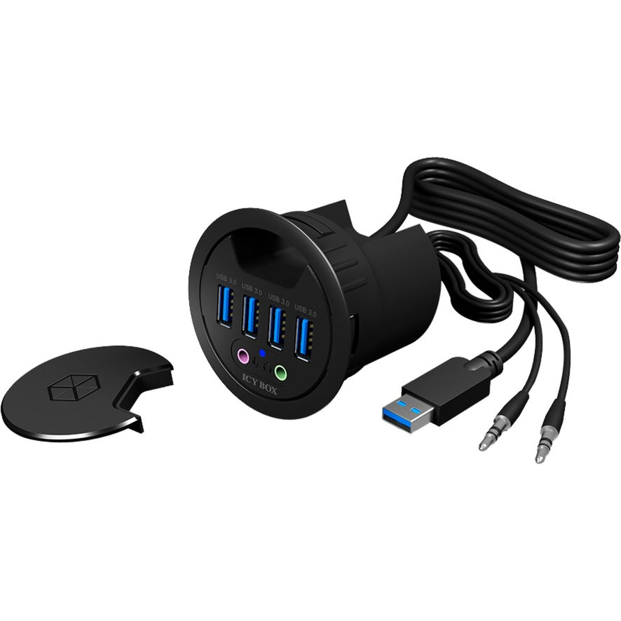 Hub USB Icy Box ib-hub1403a (nero)