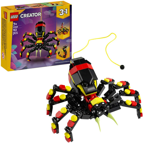 Lego Creator 3in1 Animali Selvatici: Ragno Emozionante - 31159