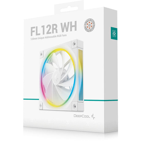 Ventola per case Deepcool fl12r rgb (bianco, 120 x 120 x 25 mm, pwm)