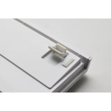 Tastiera da gioco meccanica Ducky zero 6108 rgb bianco puro (bianca, layout us (qwerty), cherry mx2a marrone, 100%, LED rgb, pbt double-shot, hot swap, 2,4 ghz | bluetooth | usb-c)