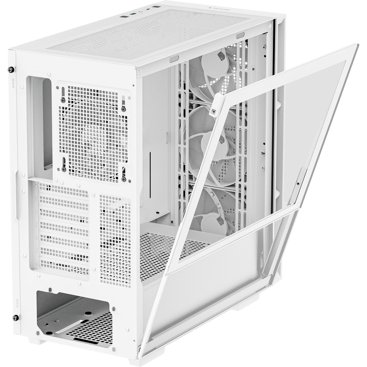 Custodia Deepcool CH560 MIDI Tower (bianco | 1x USB-A | 1x USB-C | RGB | vetro temperato)