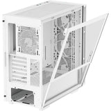 Custodia Deepcool CH560 MIDI Tower (bianco | 1x USB-A | 1x USB-C | RGB | vetro temperato)