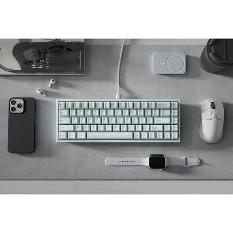 Keychron q16 he tastiera con interruttore magnetico 8k (verde chiaro, layout us (qwerty), lime ultraveloce, 65%, rgb, hot swap, 8k)