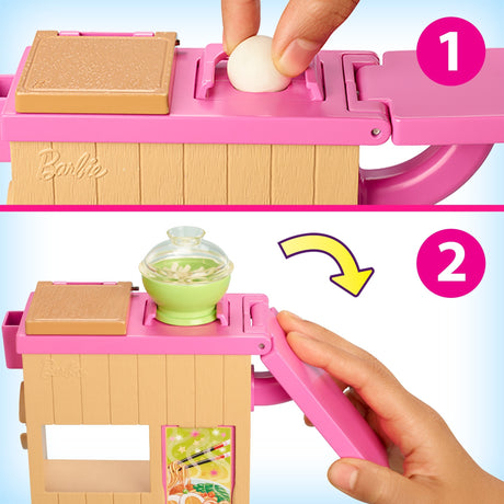 Set da gioco e bambola Barbie noodle bar
