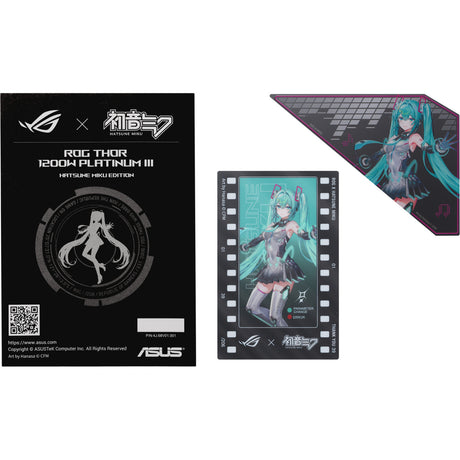 Asus rog thor Platinum iii Hatsune Miku Edition alimentatore modulare da 1200 watt (nero, 1x 12v-2x6, 4x pcie)