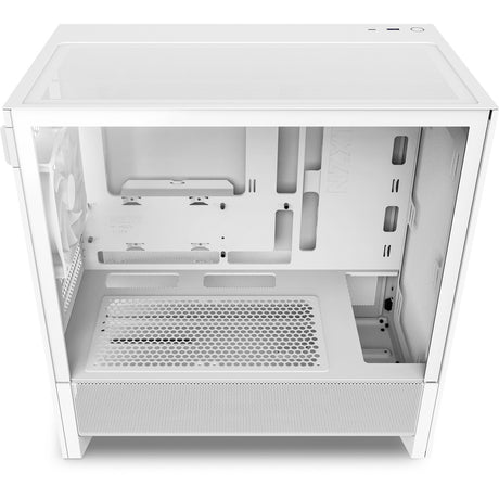 Custodia midi tower Nzxt h3 flow (bianco (opaco) | 1x USB-A | 1x USB-C | vetro temperato)