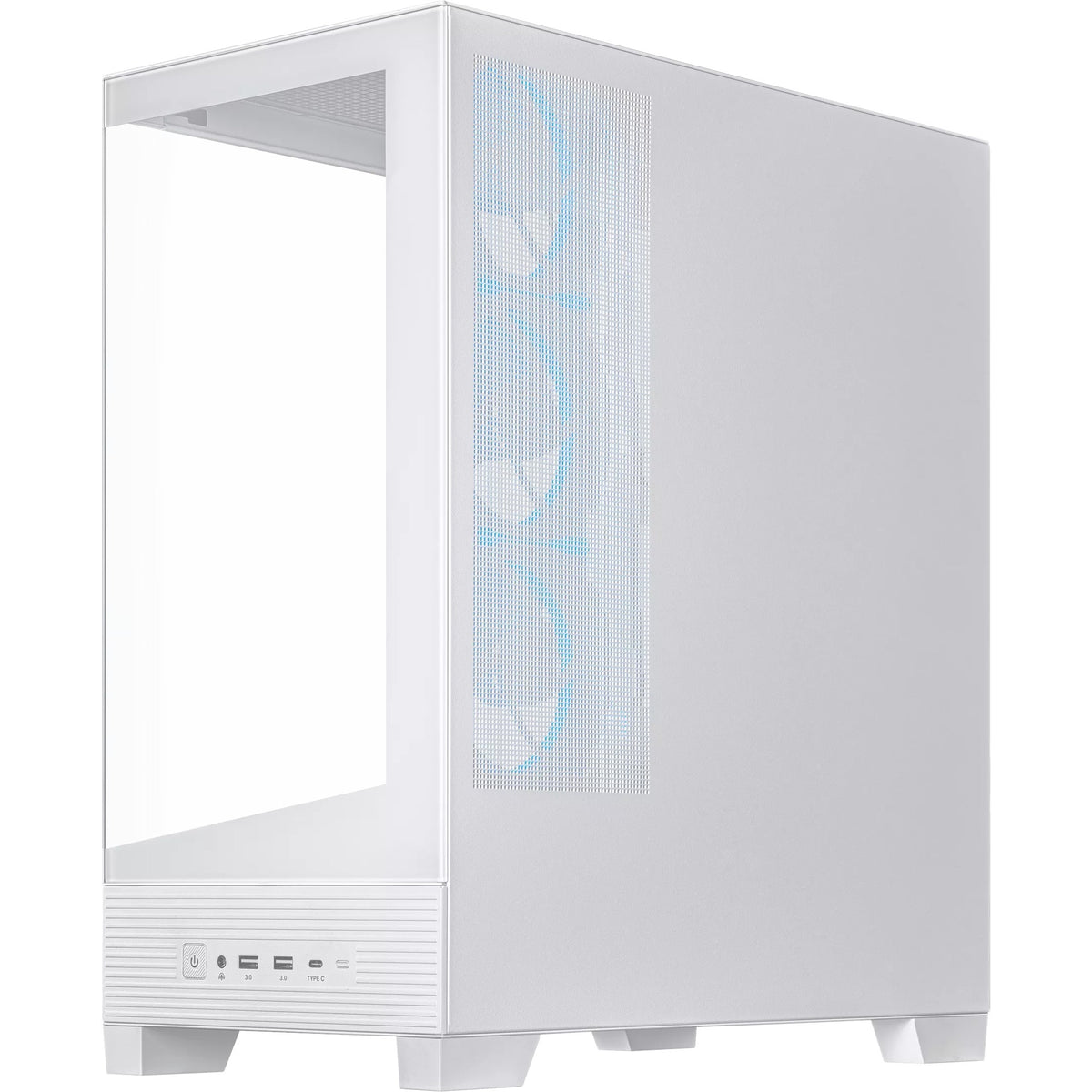 Custodia midi tower Asus a31 plus (bianco | 2x USB-A | 2x USB-C | vetro temperato)