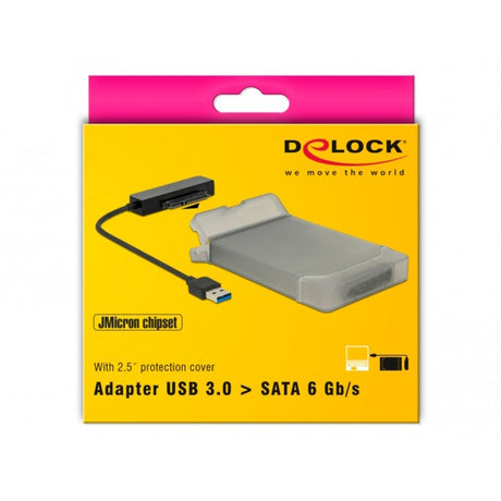 Delock Convertitore USB-A 3.2 > Spina SATA a 22 pin (nero, 0,15 metri)