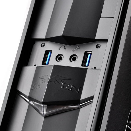 Custodia da tavolo Silverstone sst-rvz02b-w window-kit (nera | 2x USB-A | finestra)