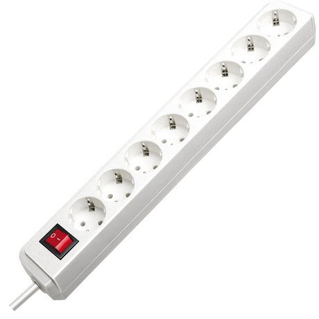 Presa Brennerstuhl eco-line con interruttore 8 vie bianco 3m h05vv-f 3g1,5 - 1159320018