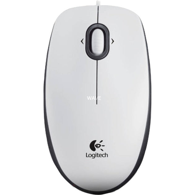 Mouse USB ottico Logitech b100 per aziende (bianco, 800 dpi)