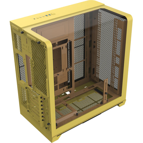 Custodia midi tower Thermaltake view 390 air butter caramel (giallo | 2x USB-A | 1x USB-C | vetro temperato)
