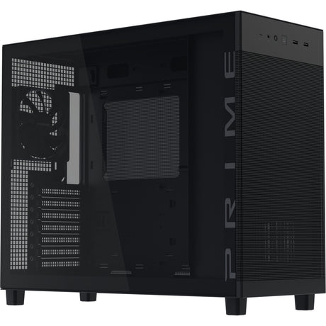 Asus Prime Ap303 - Alloggiamento Midi Tower con pannello in vetro temperato (Nero | 2x USB-A | 1x USB-C | Vetro temperato)