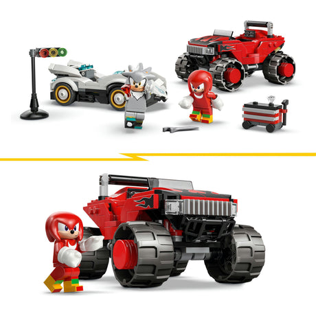 Lego Sonic the Hedgehog 77118 Silvers L'auto contro il monster truck di Knuckles