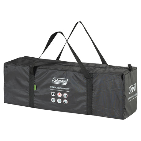 Tenda oscurante Coleman Darwin 2 Plus – Tenda a cupola per 2 persone – Tecnologia oscurante per camera da letto – Con tendalino – Verde