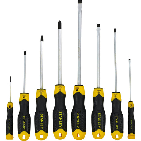 Stanley utensili manuali trasmodulo cacciaviti con impugnatura ammortizzata 8 pezzi - stmt1-74181 - stmt1-74181