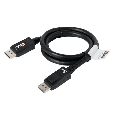 Cavo Club 3D DisplayPort 1.4 certificato Vesa maschio-maschio (nero, 1 metro, 8K 60Hz o 2x 4K 60Hz, 32,4Gbps)