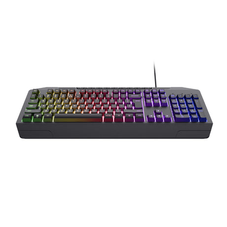 Tastiera gaming Trust GXT 836 EVOCX RGB (nera, layout USA (QWERTY), membrana, 100%, RGB)