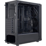 Custodia midi tower Inter-tech T-11 Televen (nera | 3x USB-A | finestra)