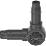 Gardena raccordo a L da 4,6 mm (3 16 ) (grigio scuro, 10 pezzi)