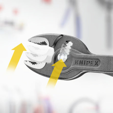 Pinza Knipex con impugnatura frontale | lunghezza 200mm| guaine multicomponente lucide | fosfatato nero | 1 pezzo - 82 02 200 - 82 02 200