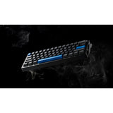 Tastiera da gioco con interruttore magnetico Iqunix ez60 (nera, layout USA (qwerty), gateron star trail, 60%, rgb, copritasti double shot pbt)