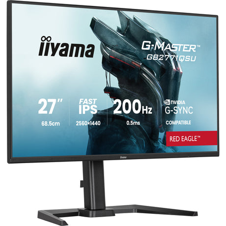 Monitor da gioco Iiyama G-Master Red Eagle GB2771QSU-B1 27 (nero, 2x HDMI, DisplayPort, 2x USB-A, 2x USB-C, 200 Hz)