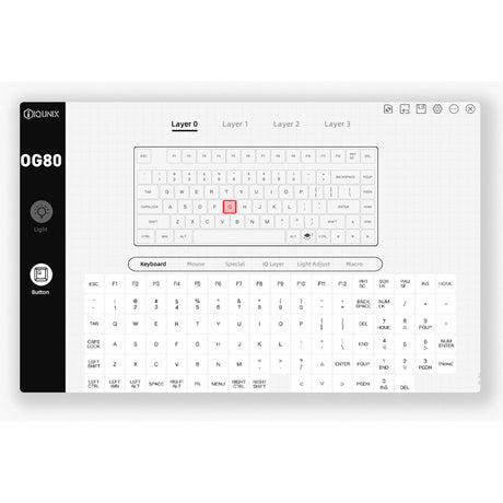 Tastiera meccanica wireless Iqunix og80 lavandin (lavanda, layout us (qwerty), rosso ciliegia mx, 80% (tkl), sostituibile a caldo, pbt, 2,4 ghz | bluetooth 5.1 | usb-c)