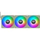 Thermaltake ct120 ex argb sync ventola di raffreddamento per PC verde matcha (pacchetto da 3 ventole) ventole per case (verde chiaro, 3 pezzi, 120 x 120 x 25 mm, pwm)