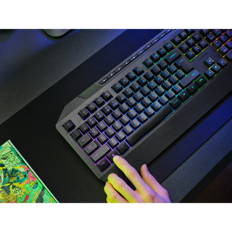 Tastiera gaming Trust GXT 836 EVOCX RGB (nera, layout USA (QWERTY), membrana, 100%, RGB)