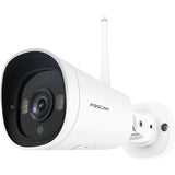 Foscam G4C, telecamera di sicurezza esterna WiFi Starlight 2K (bianca)