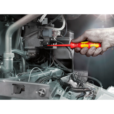 Wera 160 is 7 set di cacciaviti Kraftform plus serie 100 (rosso giallo, cercafase unipolare, supporto, 7 pezzi)