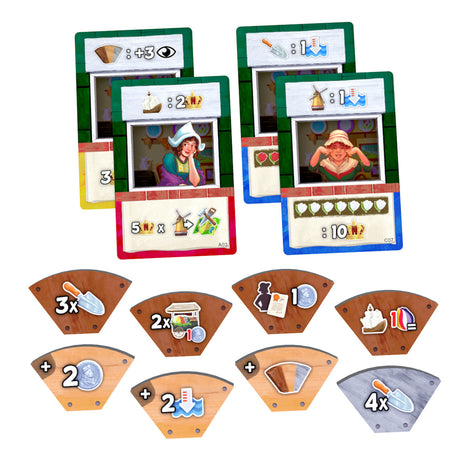 Asmodee board dice windmill Valley - Gioco da tavolo olandese per 1-4 giocatori