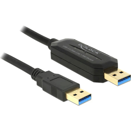 Delock collegamento dati + interruttore km USB 3.0 > Cavo USB 3.0 (nero, 1,5 metri)