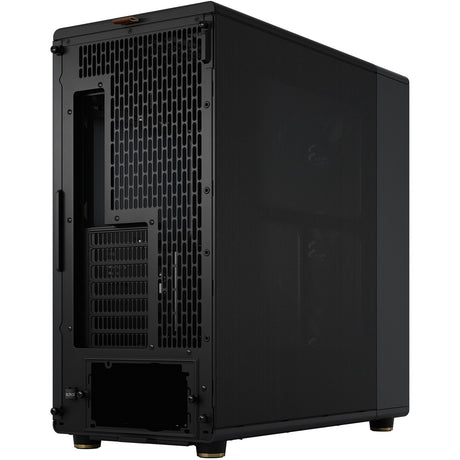 Custodia midi tower north xl dal design frattale (colore legno nero | 2x USB-A | 1x USB-C)